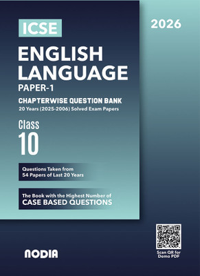 ICSE Class 10 English Language (Paper - I) Chapterwise Previous Year Question Bank (PYQ) For 2026 Exam(Paperback, MCQGPT)