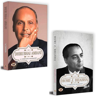 Homi J. Bhabha + Dhirubhai Ambani Biography Books| Motivational | Discipline | Biography Books | Self Help| Businessmen (Set Of 2 Books)(Paperback, N. Chokkan, Prashant Kumar)