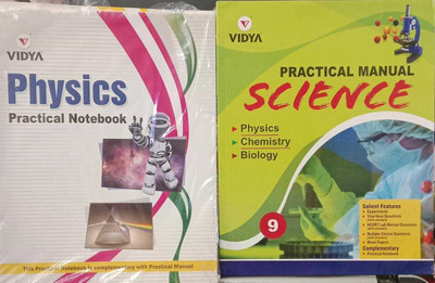 Vidya Practical Manual Science With Physics Chemistry Biology Practical Notebook For Class 9(paperpack, vidya)