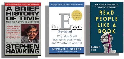 Bookswise:- Must Read 3 Books Combo A Brief History Of Time & The E-Myth Revisited & Read People Like A Book ( English ) Bestselling(Paperback, Stephen Hawking, Michael E. Gerber, Patrick King)