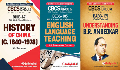 BHIE-141 History Of China(C.1840–1978) BEGS-185 English Language Teaching BABG-171 Understanding B.R. Ambedkar(Paperback, GPHExpert)