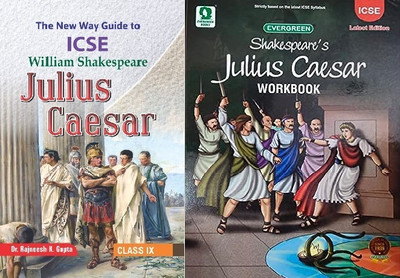 The New Way Guide To Icse Julius Caesar With Evergreen Julius Caesar Workbook 2 Books Combo For 2023-2024(Paperback, William Shakespeare)