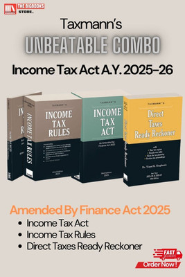 Income Tax Act A.Y. 2025-26 – Taxmann COMBO(Hardcover, Taxmann)