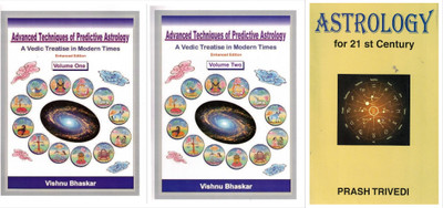 Advanced Techniques Of Predictive Astrology (Vol. 1 & 2) + Astrology For 21st Century (Set Of 3) | Modern Vedic Predictive Methods & Astrological Insights | Vishnu Bhaskar & Prash Trivedi | English Jyotish Combo(Paperback, Vishnu Bhaskar)