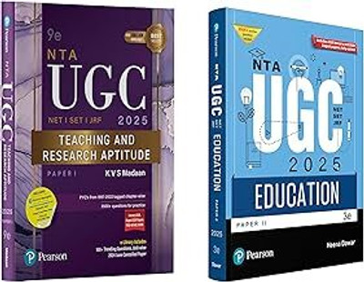 Pearson NTA UGC NET 2025 Paper 1 By KVS Madaan + Paper 2 Education 2025 (Set Of 2 Books)(Paperback, KVS MADAN) Pearson NTA UGC NET 2025 Paper 1 By KVS Madaan + Paper 2 Education 2025 (Set Of 2 Books)(Paperback, KVS MADAN)