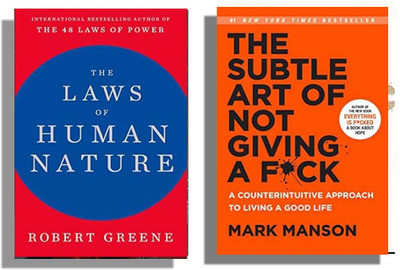 AnushkaBooks Combo ;- The Subtle Art Of Not Giving A F**k & The Laws Of Human Nature ( English, Pack 2)(Paperback, Mark Manson, Robert Greene)