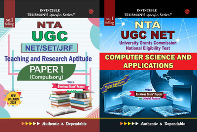 Trueman's NTA UGC NET/SET/JRF Teaching And Research Aptitude Paper - 1 + NTA UGC NET Computer Science And Applications - 2023/Edition For Examination June 2023(Paperback, Board of Authors)