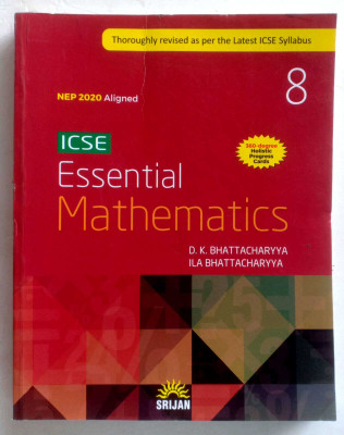 Icse Essential Mathematics Class-8(Paperback, DILIP KUMAR BHATTACHARYA)
