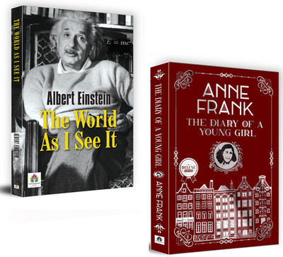 The World As I See It By Albert Einstein (Paperback) + The Diary Of A Young Girl By Anne Frank (Hardcover) | Reflections On Humanity, Hope, And Resilience | Set Of 2 Books [Product Bundle] James Allen And Anne Frank(Paperback, James Allen, Anne Frank)