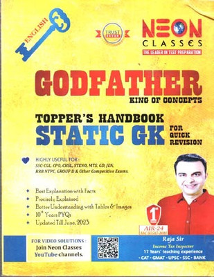 Godfather King Of Concepts Topper's Handbook Static Gk For Quick Revision (English Version)(Paperback, NEON CLASSES EXPERT TEAM)