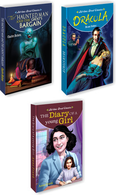 The Haunted Man And The Ghost's Bargain, Dracula, The Diary Of A Young Girl | Set Of 3 World's Greatest Books For Reading : Perfect Knowledge Gift Set(Paperback, Manoj)