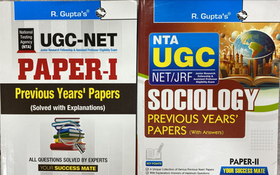 NTA-UGC-NET/JRF: (Paper-I) Previous Years' Papers (Solved) (English, NTA-UGC-NET/JRF: Sociology (PAPER-II) Previous Years' Papers (With Answers) Paperback – 1 June 2024(Paperback, RPH Editorial Board)