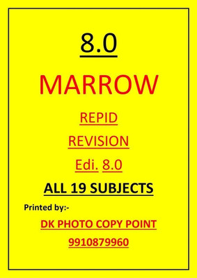 Marrow Rapid Revision Edition-8.0 Coloured Print Spiral Binding 6vol.(Edi-24-25)(spiral Binding, Marrow)