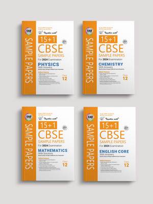Together With CBSE Sample Paper Class 12 Physics, Chemistry, Math, English (EAD) 2024 Board Exam (Set Of 4 Books)(Paperback, Rachna Sagar Pvt Ltd)