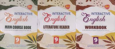 Interactive English 3 Book Set Literature Reader Main Course Book And Workbook A Helpbook Of English Course A For Class 9 2023-2024