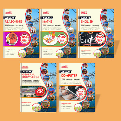 ASSAM ADRE Grade 3 & 4 Posts Complete Books Kit (English Printed Edition) By Adda247(Paperback, Adda247 Publications)