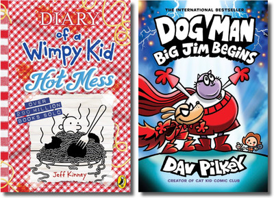 Diary Of A Wimpy Kid: Hot Mess, Dog Man: Big Jim Begins, Jeff Kinney, Dav Pilkey, Hardcover, English(Hardcover, Jeff Kinney, Dav Pilkey)