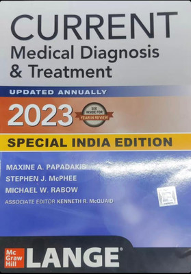CURRENT Medical Diagnosis And Treatment 2023(Hardcover, MAXINE A .PAPADAKIS, STEPHEN J. MCPHEE, MICHAELRABOW)