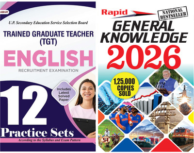 UPSESSB TGT English 12 Practice Sets Uttar Pradesh Secondary Education Service Selection Board + Rapid General Knowledge 2024 (Set Of 2 Books)(Paperback, Team Prabhat) UPSESSB TGT English 12 Practice Sets Uttar Pradesh Secondary Education Service Selection Board + Rapid General Knowledge 2024 (Set Of 2 Books)(Paperback, Team Prabhat)