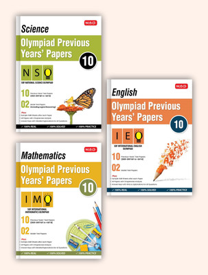 MTG Olympiad Previous Years Papers With Mock Test Paper Class 10 - IMO, NSO, IEO Olympiad Books For 2022-23 Exam (Set Of 3 Books)(Papperback, MTG Editorial Board)