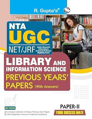 NTA-UGC- /JRF: Library & Information Science (PAPER-II) Previous Years' Papers (With Answers) Paperback – 22 August 2024(Paperback, RPH Editorial Board)