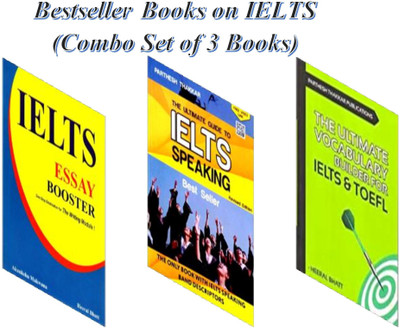IELTS Essay Booster, The Ultimate Guide To IELTS Speaking & The Ultimate Vocabulary Builder For IELTS & TOEFL (Combo Set Of 3 Bestseller Books)(Paperback, Heeral Bhatt Akansha Makwana, Parthesh Thakkar & Heeral Bhatt) IELTS Essay Booster, The Ultimate Guide To IELTS Speaking & The Ultimate Vocabulary Builder For IELTS & TOEFL (Combo Set Of 3 Bestseller Books)(Paperback, Heeral Bhatt Akansha Makwana, Parthesh Thakkar & Heeral Bhatt)