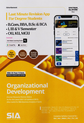 Organizational Development (Human Resource Elective) BBA III-Year V-Sem | As Per The Latest 2021-22 Syllabus CBCS (502(C)) | Also Useful For BBA-Business Analytics-V-Sem | Revised & Updated 2025 Edition(Paperback, SIA Team Of Experts) Organizational Development (Human Resource Elective) BBA III-Year V-Sem | As Per The Latest 2021-22 Syllabus CBCS (502(C)) | Also Useful For BBA-Business Analytics-V-Sem | Revised & Updated 2025 Edition(Paperback, SIA Team Of Experts)
