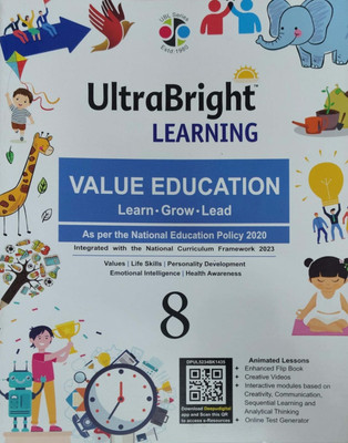 Ultra Bright Learning Value Education Class 8(Pepper back, Sr Shalini)