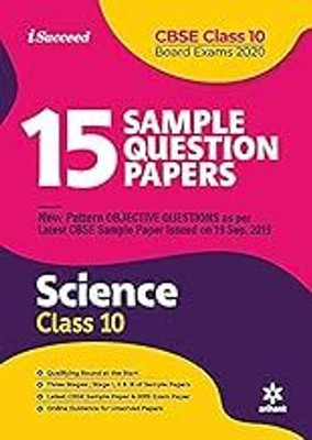15 Sample Question Paper Science Class 10th CBSE 2019-2020 (Old Edition)(Paperback, EXPERTS)