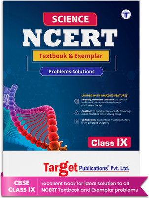 CBSE Class 9 Science � NCERT Textbook & Exemplar Solutions (Exam 2026) | Intext & Exercise Questions With Answers | Chapterwise Recap & Practice(Paperback, Target Publications)