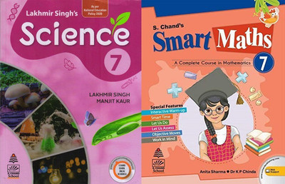 Smart Maths & Lakhmir Singh's Science Class 7th Combo Pack 2022 Edition(paperpack, Lakhmir Singh)