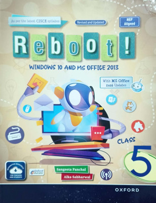 Rebooti Windows 10 And Ms Office Class 5(Pepper back, Oxford University)