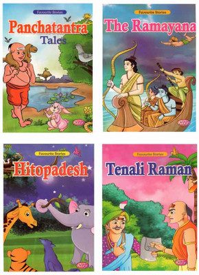 RG-Panchatantra Tales + The Ramayana + Hitopadesh + Tenali Raman | Combo Pack Of Four Most Popular Folklore Story Books For Children(Paperback, Editorial Board) RG-Panchatantra Tales + The Ramayana + Hitopadesh + Tenali Raman | Combo Pack Of Four Most Popular Folklore Story Books For Children(Paperback, Editorial Board)