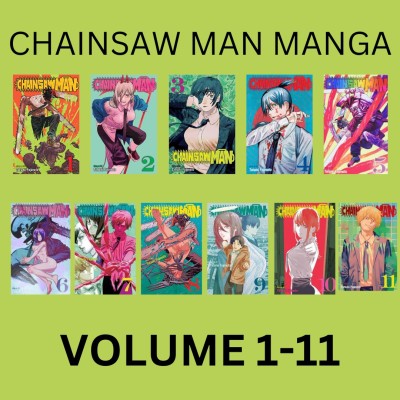Combo Of 11 Books: Chainsaw Man, Vol. 1 - Vol. 11 (Paperback, Tatsuki Fujimoto)(Paperback, Tatsuki Fujimoto)