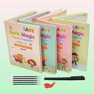 Sank Magic Tracing Activity Book Digit Learning Workbook For Toddlers With Refillable Pen(Spiral, india)