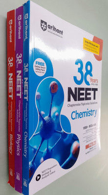 Arihant 38 Years NEET Physics Chemistry Biology | Set Of 3 Books | 2026(Paperback, Panel Of Experts)