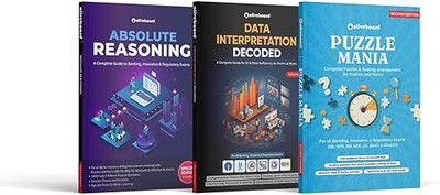 Oliveboard's Best Seller Combo (Set Of 3 Books) - For All Bank, Insurance, And Regulatory Exams | Absolute Reasoning, DI Decoded, And Puzzle Mania(Paperback, Oliveboard Comptech Pvt Ltd)
