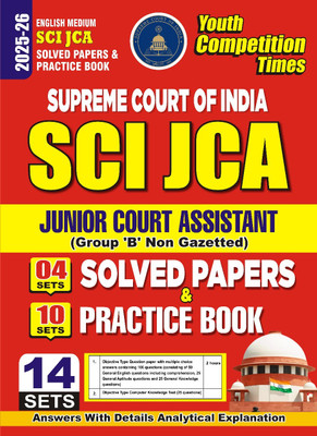 SSCI JCA Supreme Court Of India Solved Papers & Practice Book 2025-26 English Medium(Paperback, YCT)