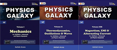 Physics Galaxy 2023 : Vol.1 Mechanics + Thermodynamics, Oscillations & Waves + Vol.3B Magnetism, EMI & Alternating Current ( SET OF 3 BOOKS COMBO SET )(Paperback, GKP TEAM)