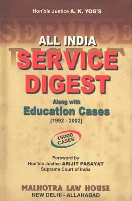 All India Service Digest Along With Education Cases 1992 - 2000 - Vol. 1 - Abandonment To Discrimination(Hardcover, Arijit Pasayat)