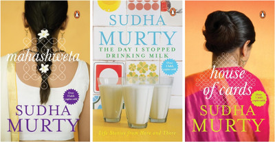 Mahashweta + The Day I Stopped Drinking Milk + House Of Cards - Combo Of 3 Books Set(Paperback, Sudha Murty)