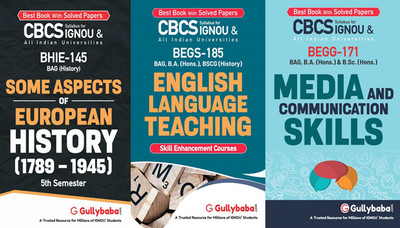 BHIE-145 Some Aspects Of European History: C.1789–1945 BEGS-185 English Language Teaching BEGG-171 Media And Communication Skills(Paperback, GPHExpert)