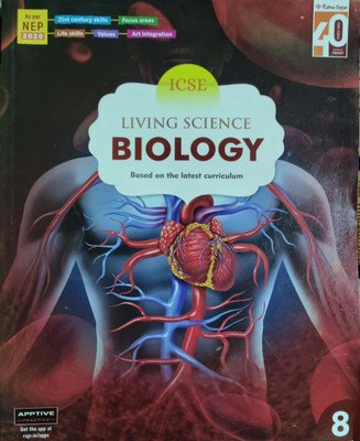 ICSE Living Science Biology Based On The Latest Curriculum Class 8(Pepper back, D. K. Rao)