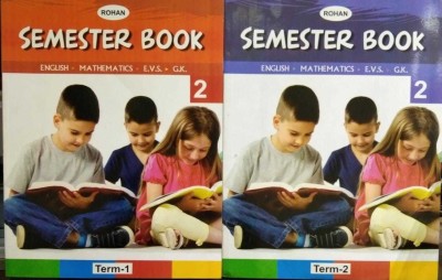 Rohan Semester Book English Mathematics E.V.S G.K Term 1-2 Set For Class 2(paperpack, VARSHA GUPTA)