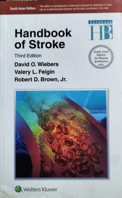 UDED- LIKE NEW,HANDBOOK OF STROKE,South Asian Edition(Paperback, David O.Wiebers, Valery L.Feigin, Robert D.Brown, Jr.)