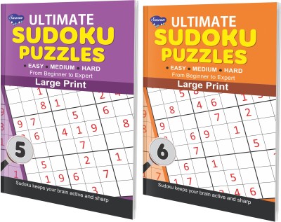 Set Of 2 Ultimate Sudoku Puzzles - 5 & 6 : A Book For Sudoku Champions(Paperback, Sawan)