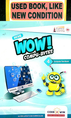 ICSE WOW COMPU-BYTES Class-4 (Old Book)(Paperback, Editorial)