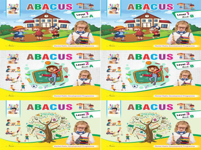 Abacus Book Level 1 To 3 (Total 6 Book A+B)(Paperback, abacus gyan graphics)