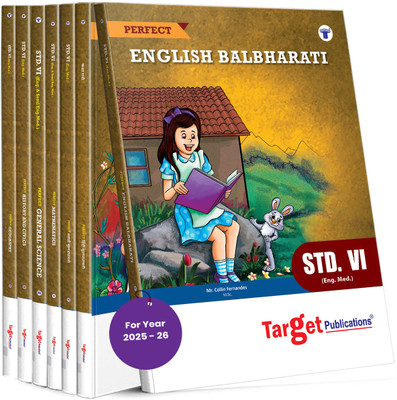 Std 6 Entire Set Books | Perfect Notes | English Medium | All Subjects | Maharashtra State Board | Includes Textual Question Answers, Topicwise Summary And Chapterwise Assessment | Based On New Syllabus | Pack Of 6 Books(Paperback, Target Publications)