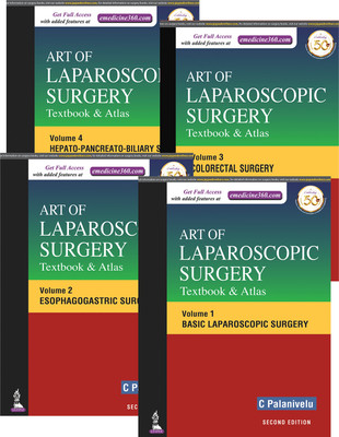 Art Of Laparoscopic Surgery: Textbook & Atlas (4 Volumes) Volume 1: Basic Laparoscopic Surgery Volume 2: Esophagogastric Surgery Volume 3: Colorectal Surgery Volume 4: Hepato-Pancreato-Biliary Surgery(Paperback, C PALANIVELU) Art Of Laparoscopic Surgery: Textbook & Atlas (4 Volumes) Volume 1: Basic Laparoscopic Surgery Volume 2: Esophagogastric Surgery Volume 3: Colorectal Surgery Volume 4: Hepato-Pancreato-Biliary Surgery(Paperback, C PALANIVELU)